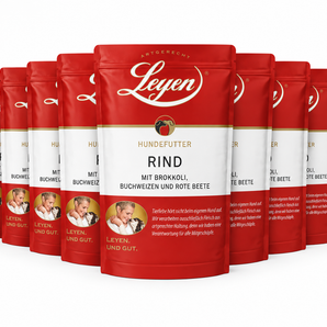Sparpaket Rind mit Buchweizen - 12 Pouches mit je 370 g