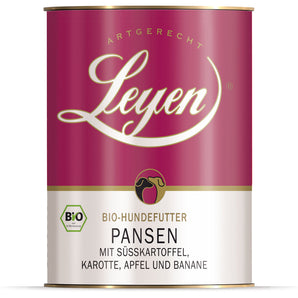 Bio-Pansen mit Süßkartoffeln, Apfel und Banane Artgerecht bio und gut