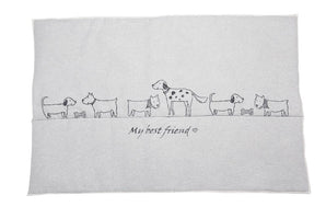 Gefütterte Hundematte “my best friends” groß