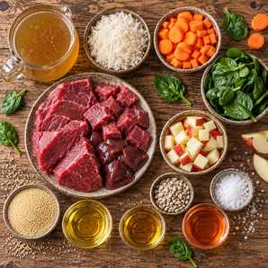 Sparpaket Welpenfutter und Junghundefutter mit Rind 12 x 370 g