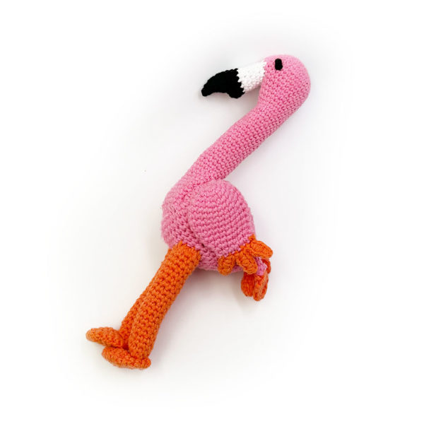 Öko-Häkelspielzeug Roxanne, die Flamingo-Dame Andere Sachen